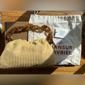 Mansur Gavriel Twist Mini Cloud Clutch. Made in Italy. Dust bag & NWT!